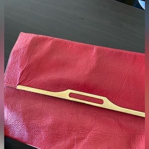 Teek -Orr genuine leather made in USA disco era clutch bag